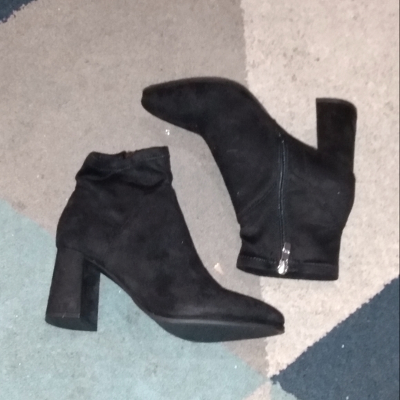 Black Heeled Ankle Boots - Picture 1 of 6